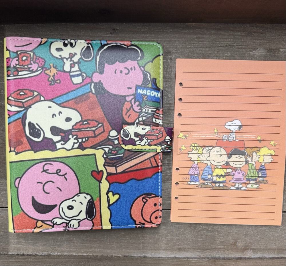 Peanuts Snoopy A5 Binder w/ matching paper
